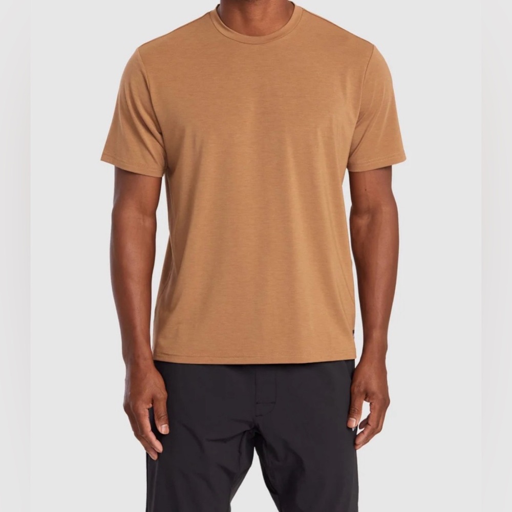 RVCA VA Sport Balance Technical Training T-Shirt Brown Size M